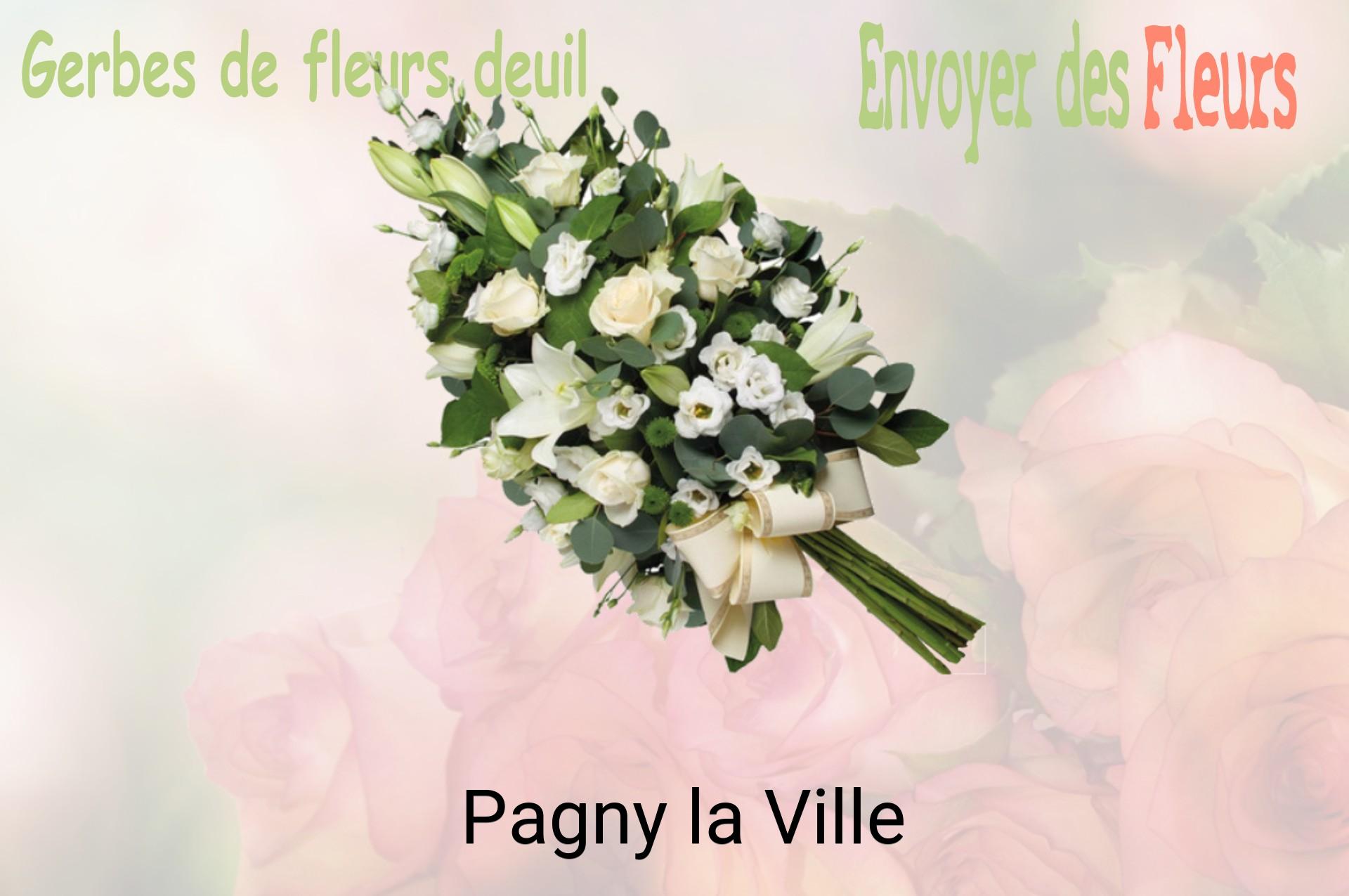 Gerbe de fleurs de deuil livrée à Pagny-la-Ville